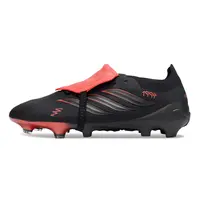 Chuteira Campo Adidas Predator Tongue 26 Elite FG Preto Fosco e Vermelho - imagem 1
