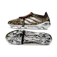 Chuteira Campo Adidas Predator Tongue 26 Elite FG Marrom e Prata - imagem 2