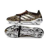 Chuteira Campo Adidas Predator Tongue 26 Elite FG Marrom e Prata - imagem 2