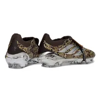 Chuteira Campo Adidas Predator Tongue 26 Elite FG Marrom e Prata - imagem 3