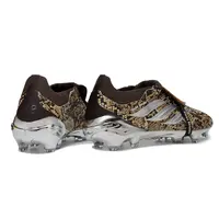 Chuteira Campo Adidas Predator Tongue 26 Elite FG Marrom e Prata - imagem 3