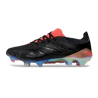 Chuteira Campo Adidas Predator 26 Elite FG Preto e Vermelho - imagem 1