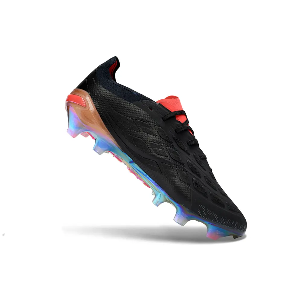 Chuteira Campo Adidas Predator 26 Elite FG Preto e Vermelho