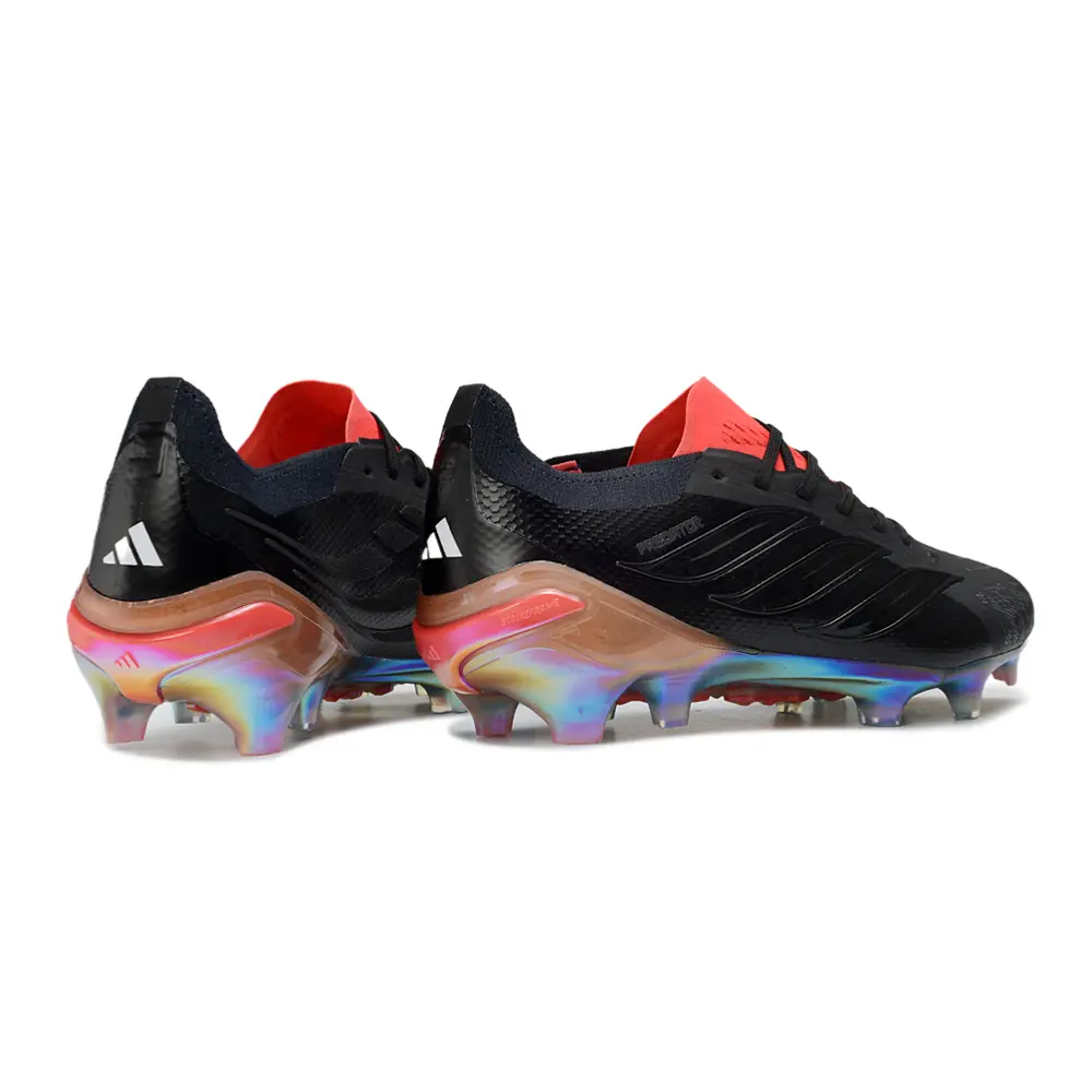 Chuteira Campo Adidas Predator 26 Elite FG Preto e Vermelho