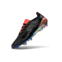 Chuteira Campo Adidas Predator 26 Elite FG Preto e Vermelho - imagem 4