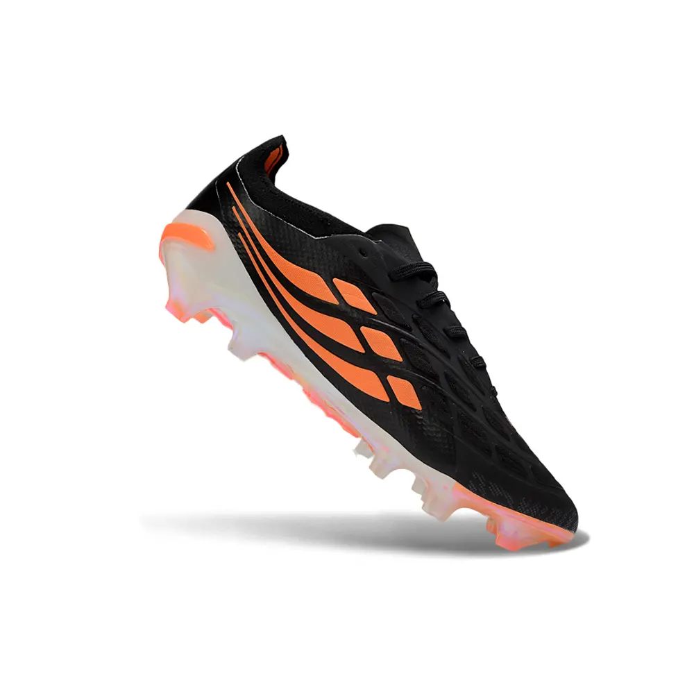 Chuteira Campo Adidas Predator 26 Elite FG Preto e Laranja