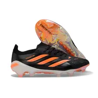 Chuteira Campo Adidas Predator 26 Elite FG Preto e Laranja - imagem 6