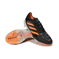 Chuteira Campo Adidas Predator 26 Elite FG Preto e Laranja - imagem 5