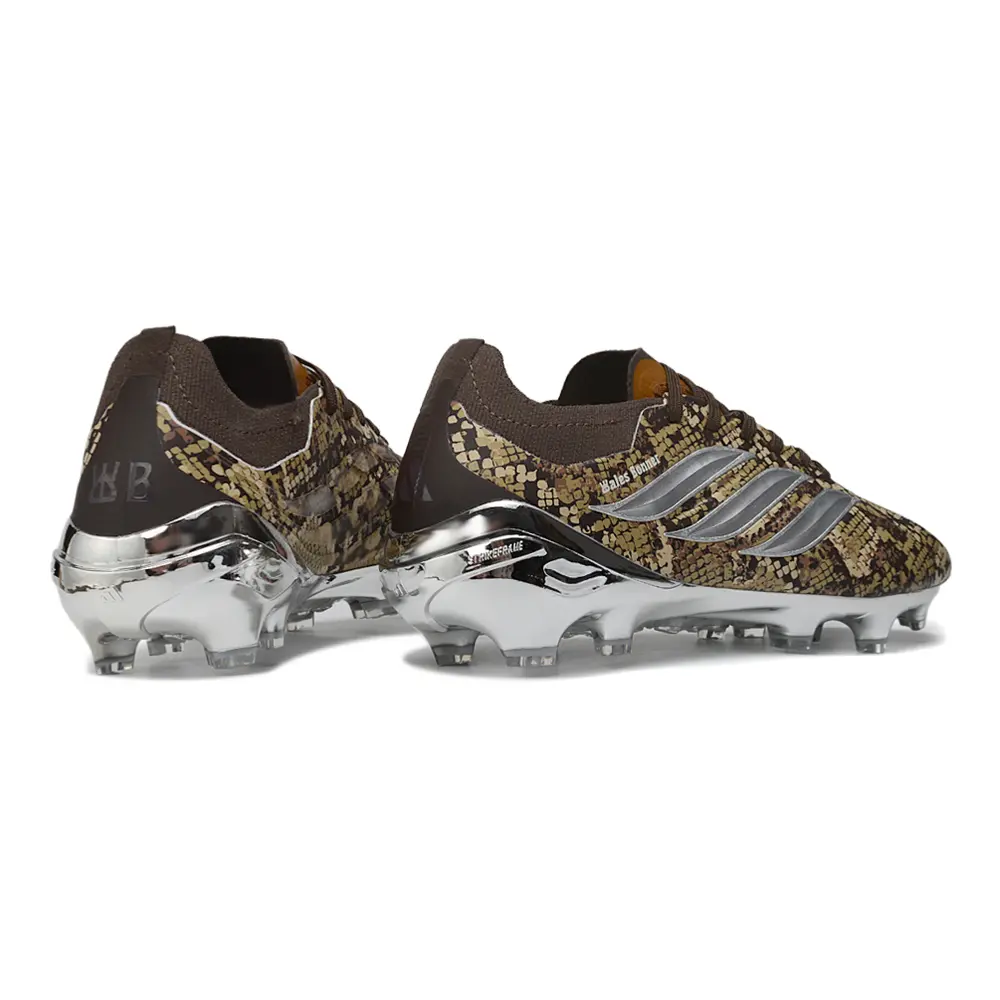 Chuteira Campo Adidas Predator 26 Elite FG Marrom e Prata