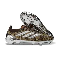 Chuteira Campo Adidas Predator 26 Elite FG Marrom e Prata - imagem 6