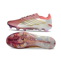 Chuteira Campo Adidas Predator 26 Elite FG Rosa e Dourada - imagem 2