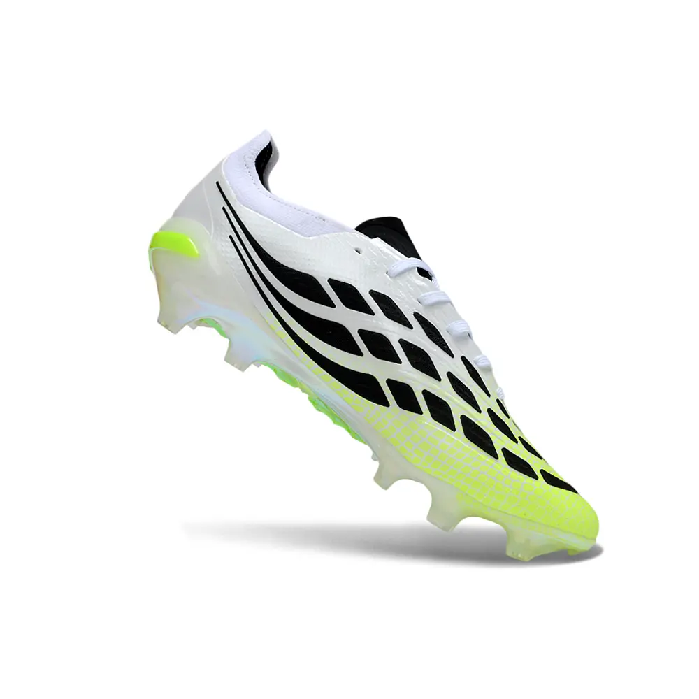 Chuteira Campo Adidas Predator 26 Elite FG Branco, Verde e Preto