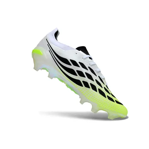 Chuteira Campo Adidas Predator 26 Elite FG Branco, Verde e Preto