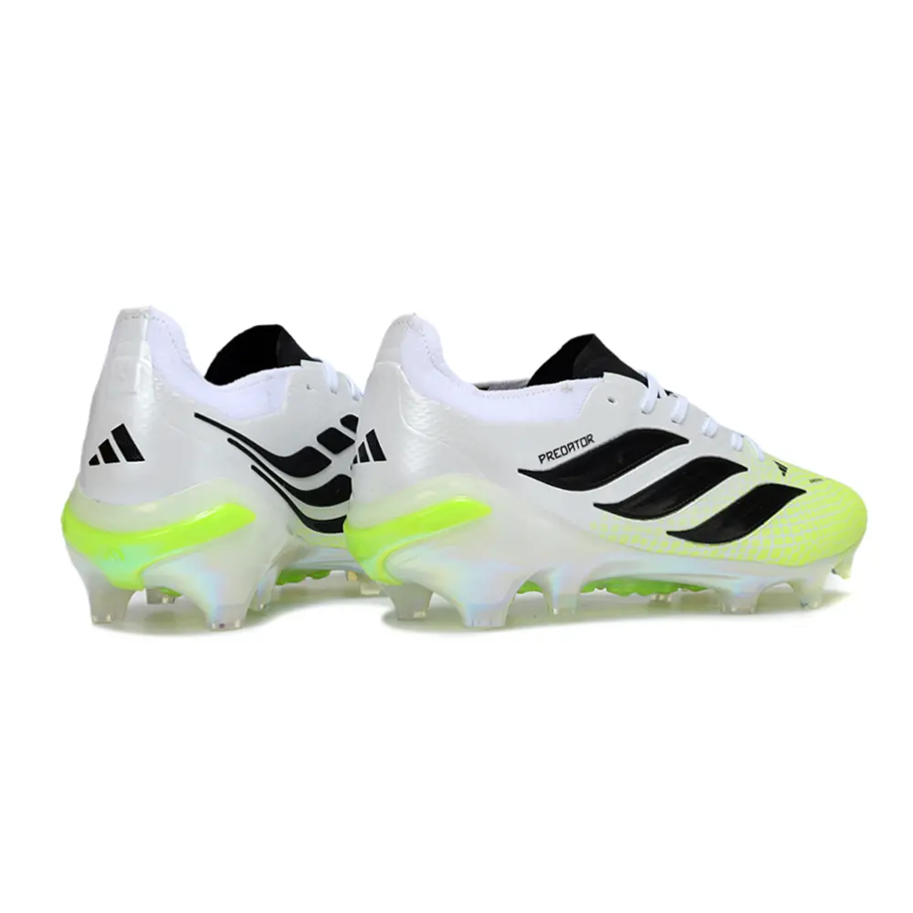 Chuteira Campo Adidas Predator 26 Elite FG Branco, Verde e Preto
