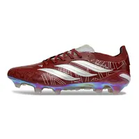 Chuteira Campo Adidas Predator 26 Elite FG Vermelho e Prata - imagem 1