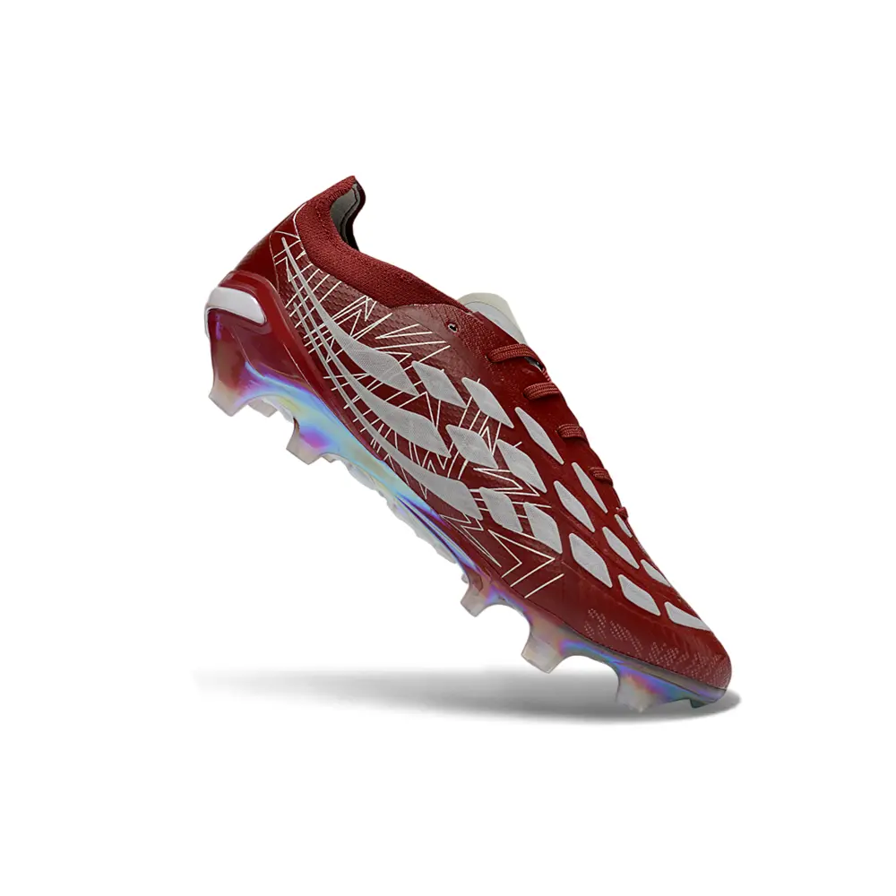 Chuteira Campo Adidas Predator 26 Elite FG Vermelho e Prata