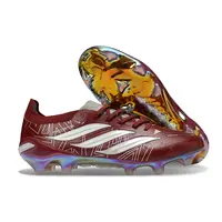 Chuteira Campo Adidas Predator 26 Elite FG Vermelho e Prata - imagem 7