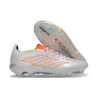 Chuteira Campo Adidas Predator 26 Elite FG Branco e Laranja - imagem 2