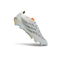 Chuteira Campo Adidas Predator 26 Elite FG Branco e Laranja - imagem 4