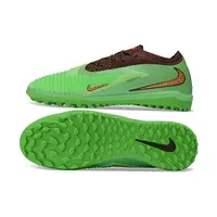 Chuteira Society Nike Phantom GX 6 Elite TF Verde e Marrom - imagem 2