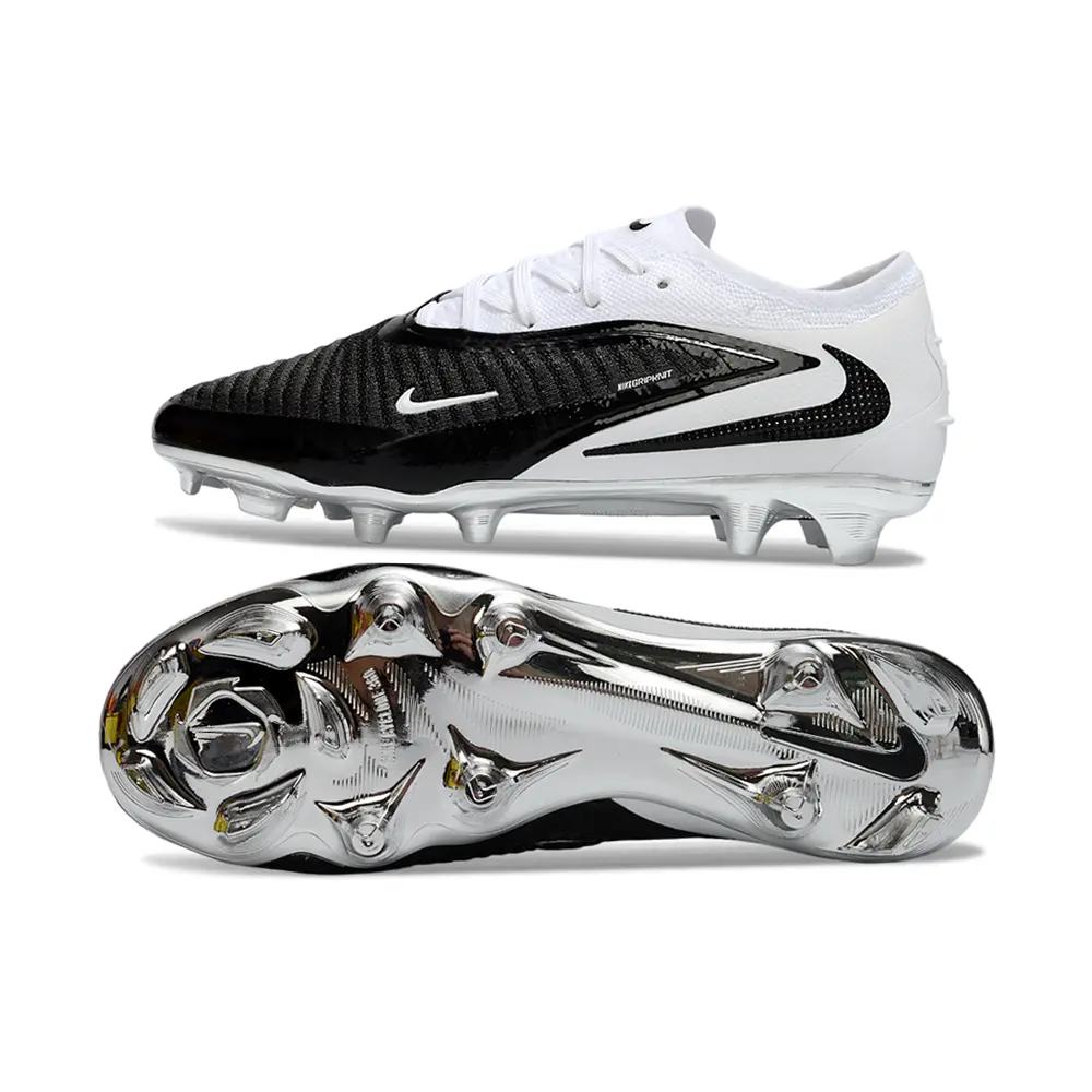 Chuteira Campo Nike Phantom GX 6 Elite FG Branco e Preto
