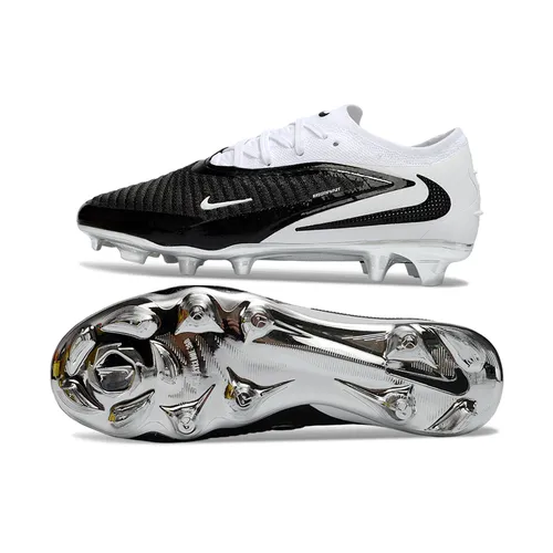 Chuteira Campo Nike Phantom GX 6 Elite FG Branco e Preto