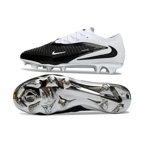 Chuteira Campo Nike Phantom GX 6 Elite FG Branco e Preto