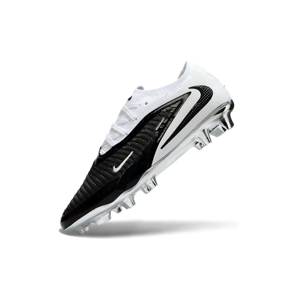 Chuteira Campo Nike Phantom GX 6 Elite FG Branco e Preto