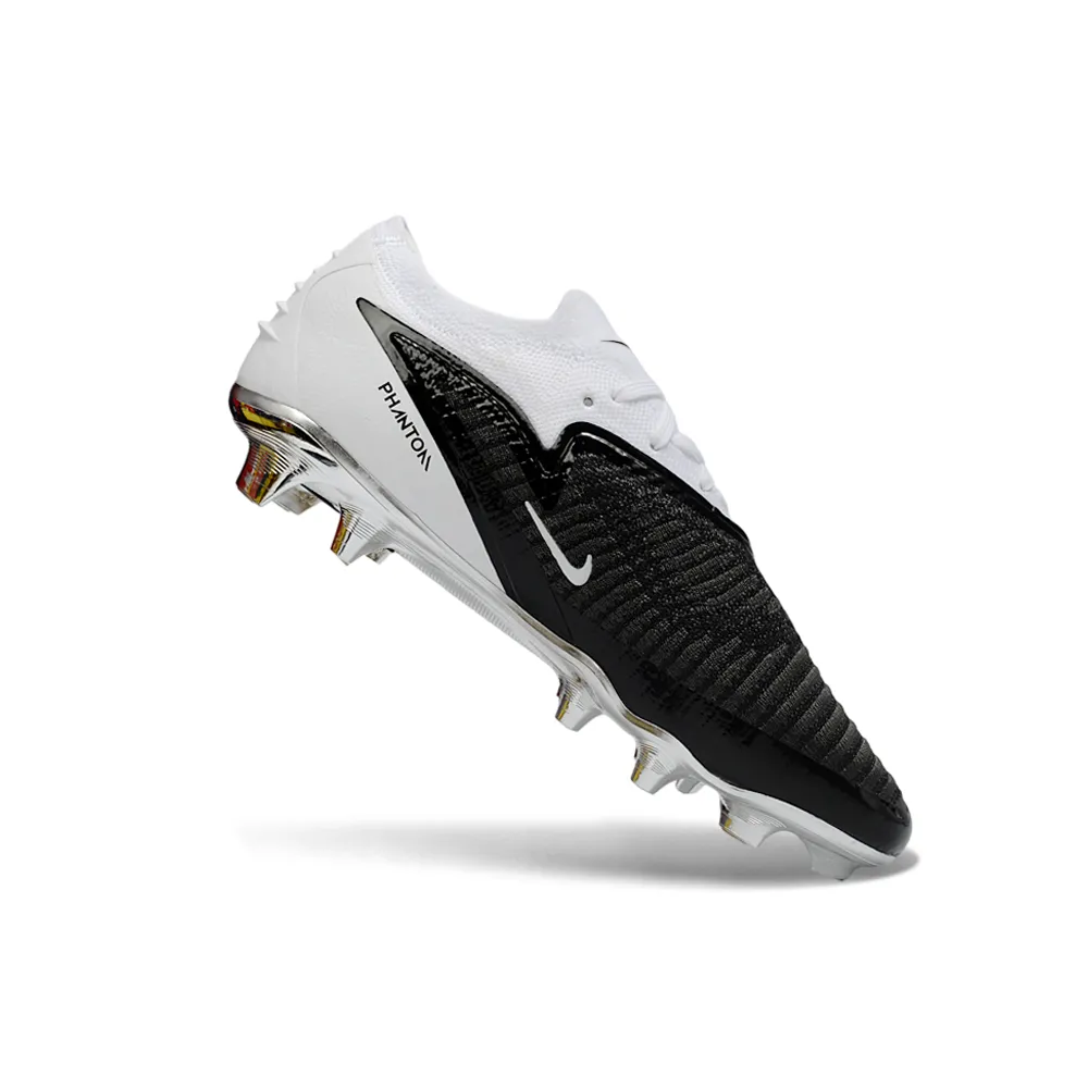 Chuteira Campo Nike Phantom GX 6 Elite FG Branco e Preto