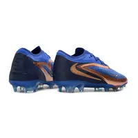 Chuteira Campo Nike Phantom GX 6 Elite FG Azul e Bronze - imagem 3