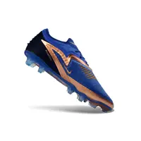 Chuteira Campo Nike Phantom GX 6 Elite FG Azul e Bronze - imagem 6
