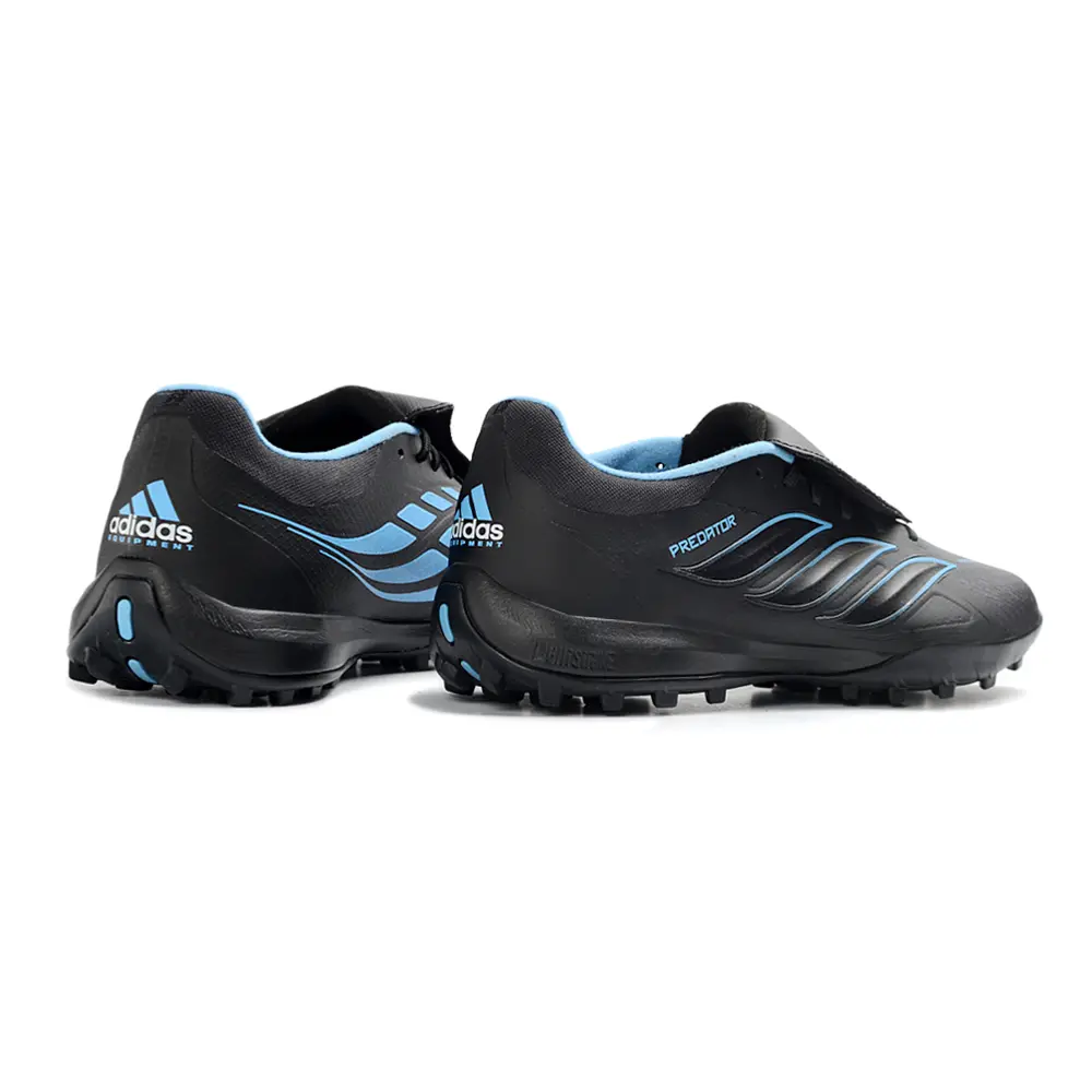 Chuteira Society Adidas Predator Tounge Elite 26 TF Preto e Azul