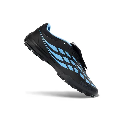 Chuteira Society Adidas Predator Tongue Elite 26 TF Preto e Azul