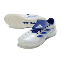Chuteira Society Adidas Predator Tounge Elite 26 TF Branco e Azul - imagem 2