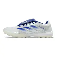 Chuteira Society Adidas Predator Tounge Elite 26 TF Branco e Azul - imagem 1
