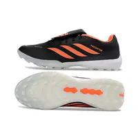 Chuteira Society Adidas Predator Tongue Elite 26 TF Preto e Laranja - imagem 6