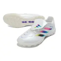 Chuteira Society Adidas Predator Tongue Elite 26 TF Branco e Colorido - imagem 5