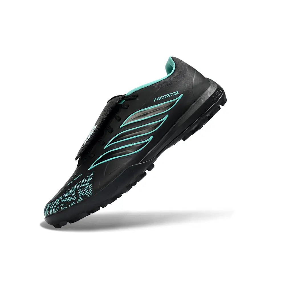 Chuteira Society Adidas Predator Tongue Elite 26 TF Preto e Verde