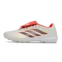 Chuteira Society Adidas Predator Tongue Elite 26 TF Branco e Vermelho - imagem 1