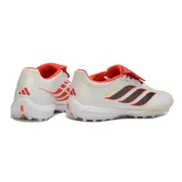 Chuteira Society Adidas Predator Tongue Elite 26 TF Branco e Vermelho - imagem 6