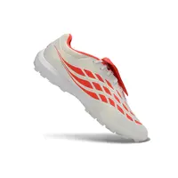 Chuteira Society Adidas Predator Tongue Elite 26 TF Branco e Vermelho - imagem 3