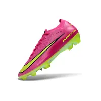 Chuteira Campo Nike Air Zoom Mercurial Vapor 16 Elite FG Rosa e Verde - imagem 5