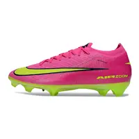 Chuteira Campo Nike Air Zoom Mercurial Vapor 16 Elite FG Rosa e Verde - imagem 1