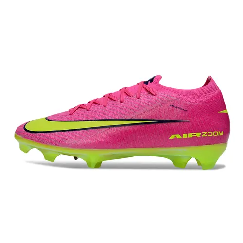 Chuteira Campo Nike Air Zoom Mercurial Vapor 16 Elite FG Rosa e Verde