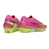 Chuteira Campo Nike Air Zoom Mercurial Vapor 16 Elite FG Rosa e Verde - imagem 3