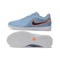 Chuteira Futsal Nike Tiempo React Gato IC Azul e Laranja - imagem 2