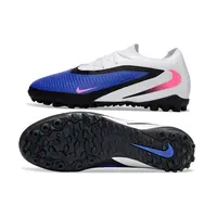 Chuteira Society Nike Phantom ReactX 6 Pro TF Branco, Azul, Preto e Rosa - imagem 2