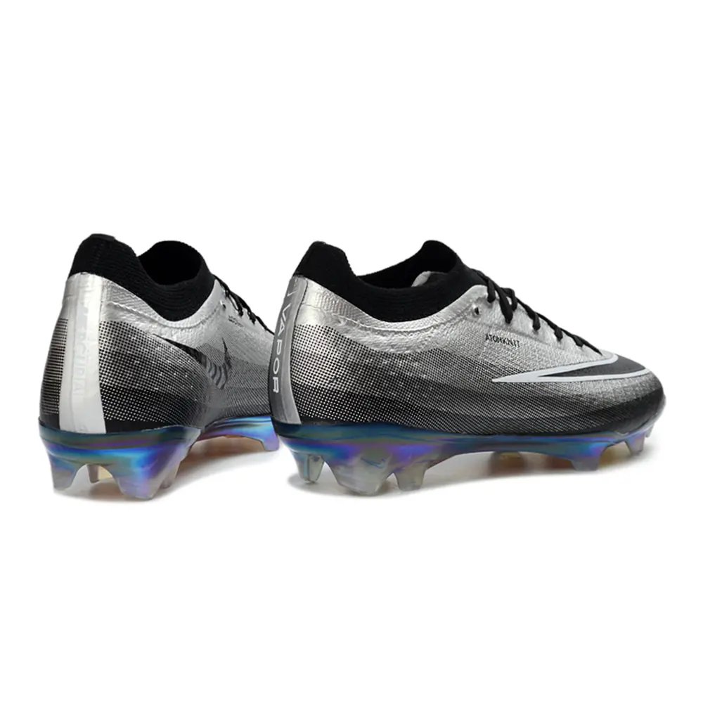 Chuteira Campo Nike Mercurial Vapor 17 Elite FG Preto e Prata