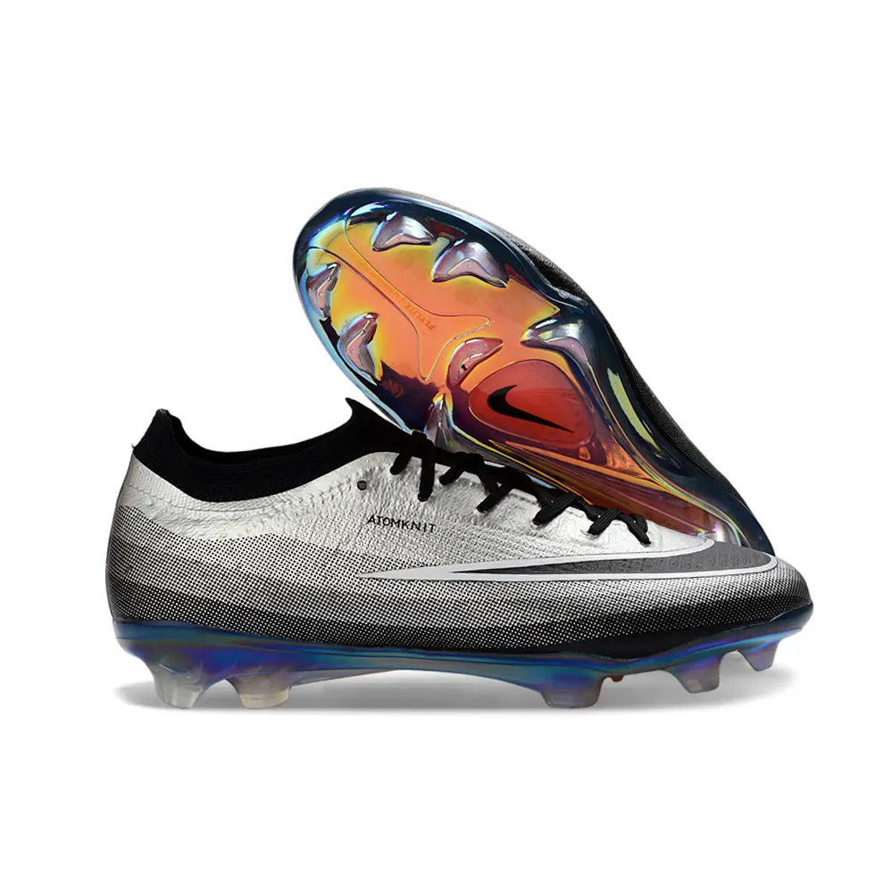 Chuteira Campo Nike Mercurial Vapor 17 Elite FG Preto e Prata