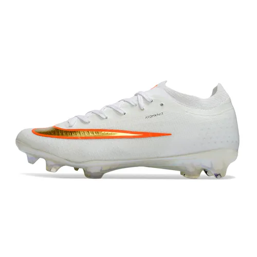 Chuteira Campo Nike Mercurial Vapor 17 Elite FG Branco e Laranja